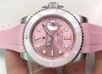 Copy Pink Face Pink Ceramic Bezel Rolex Submariner Watch 40mm